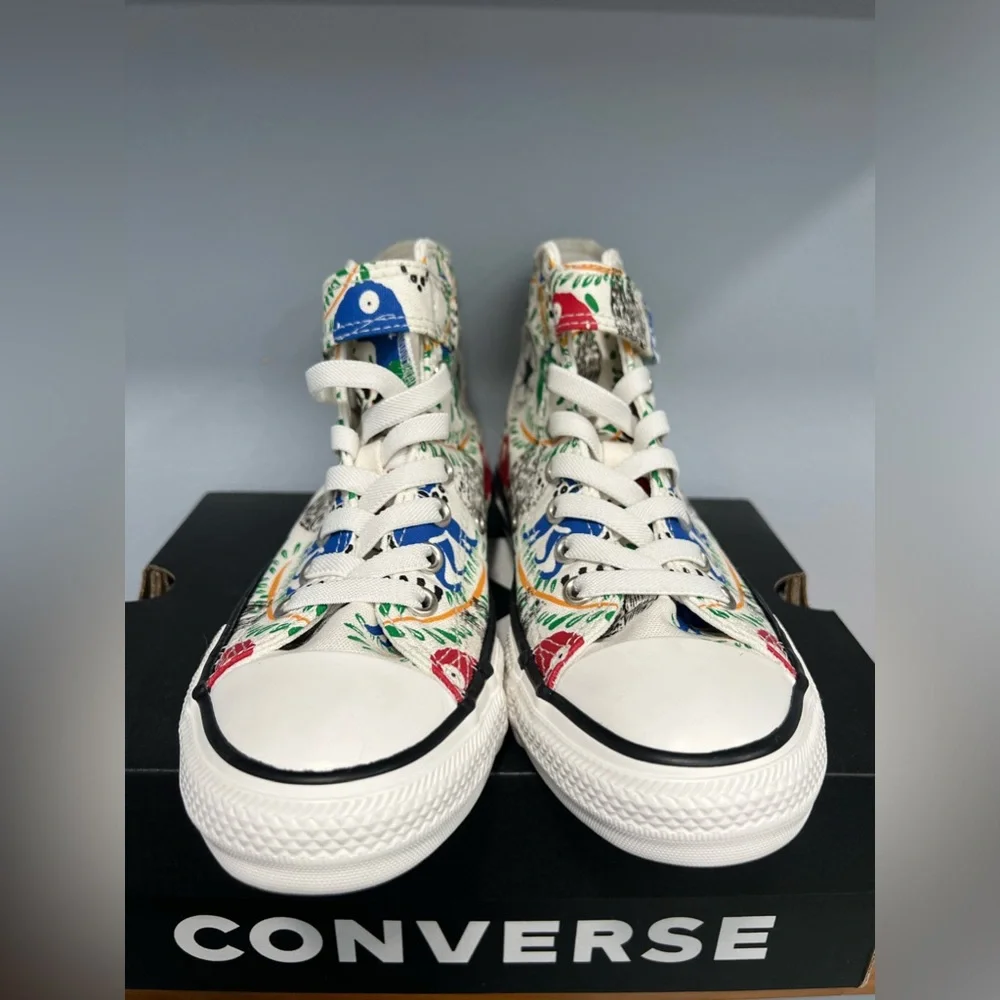 CONVERSE Chuck Taylor All Star Kids Sloth Jungle High Tops Boys SZ 2 NEW IN BOX
